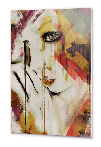 Abstract Portrait - Pages Metal prints by Galen Valle