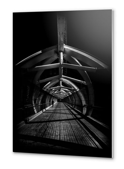 Puente de Luz Pedestrian Bridge No 2 Metal prints by The Learning Curve Photography