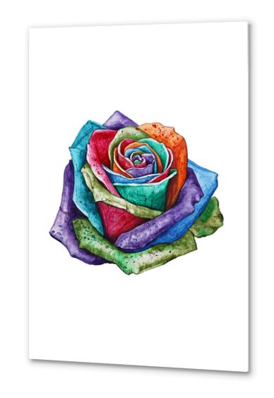 Rose Metal prints by Nika_Akin