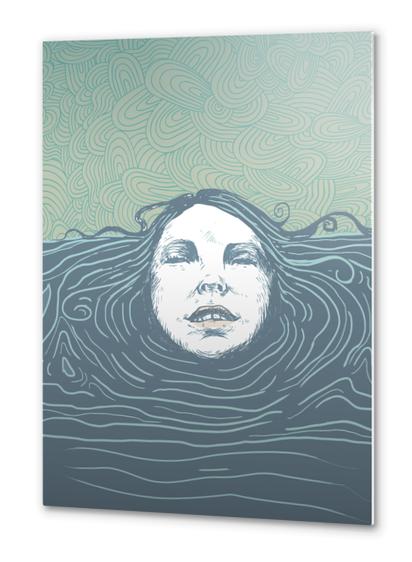 Sea-face Metal prints by tzigone