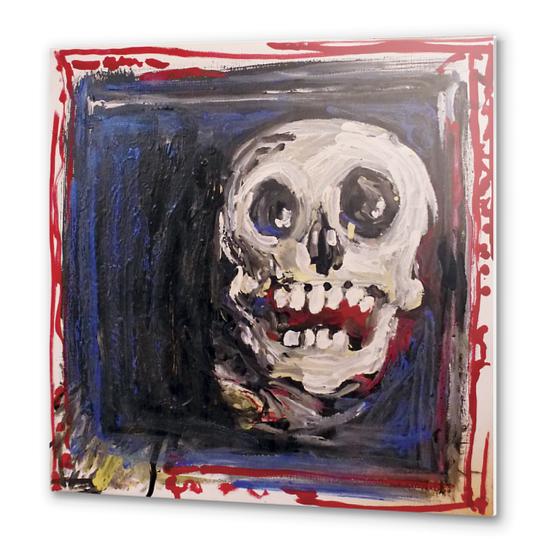 Smiling Skull Metal prints by Georgio Fabrello