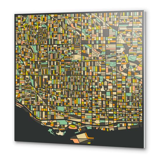 TORONTO MAP 2 Metal prints by Jazzberry Blue