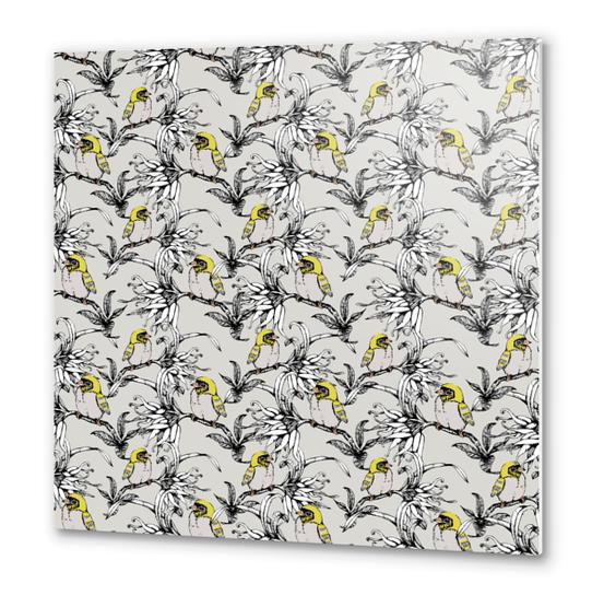 Pattern birds Metal prints by mmartabc