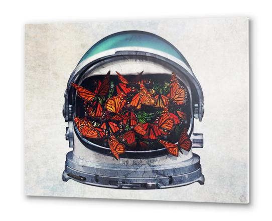 helmet (within) Metal prints by Seamless