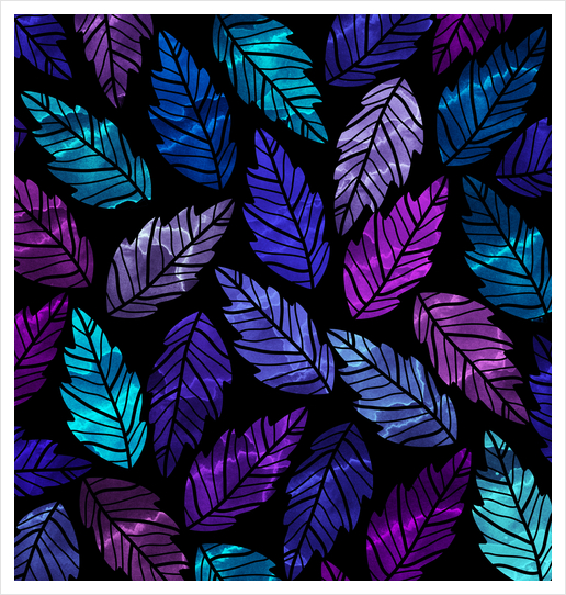 Leaves X 0.3 Art Print by Amir Faysal