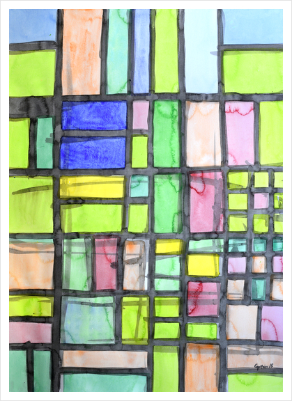 Homage to Mondrian Art Print by Heidi Capitaine