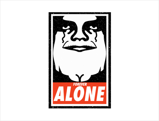 Obey Alone Art Print by daniac