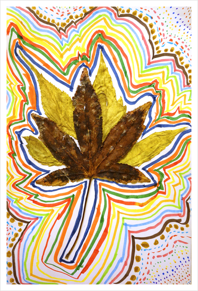 Feuille d'automne Art Print by Ivailo K