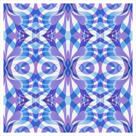 Floral Geometric Abstract G288 Art Print by MedusArt