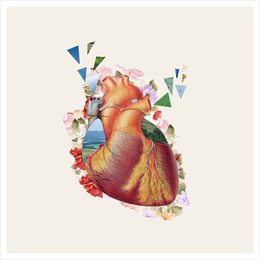 Heart Art Print by Oleg Borodin