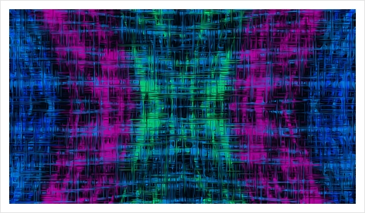 pink blue green line pattern abstract background Art Print by Timmy333