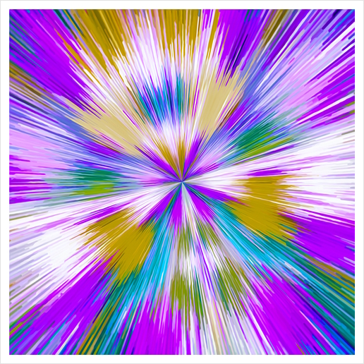 pink purple and yellow line pattern abstract background Art Print by Timmy333