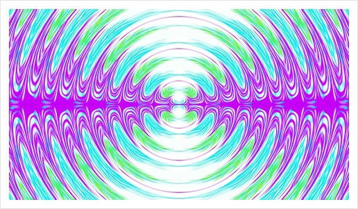 purple green and blue circle pattern abstract background Art Print by Timmy333