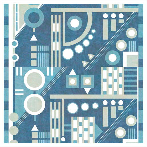 Incline Blue Art Print by Shelly Bremmer