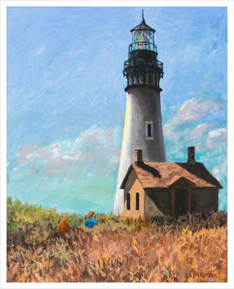 Yaquina Head Lighthouse, Oregon, Newport Art Print by DanKeizer