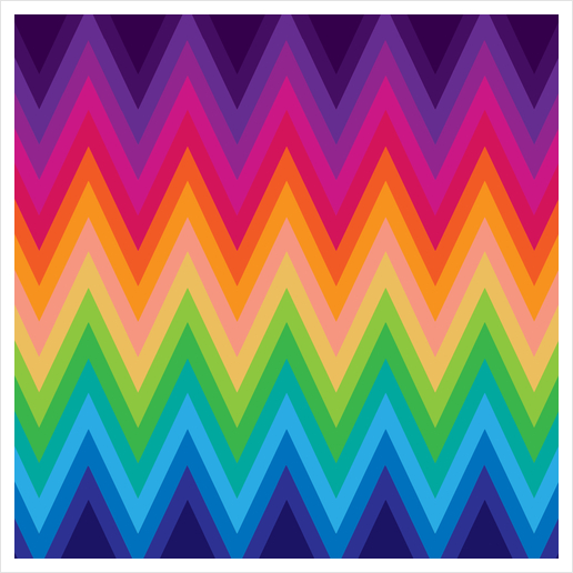 Zig Zag G291 Art Print by MedusArt