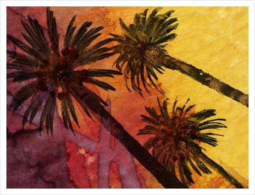 Los Angeles Palms. Art Print by Irena Orlov