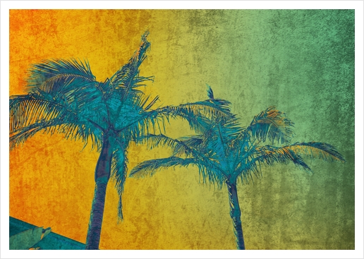 Palm Duet Art Print by Irena Orlov