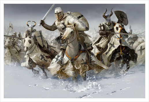 Knights of the Teutonic Order Art Print by lacedemon