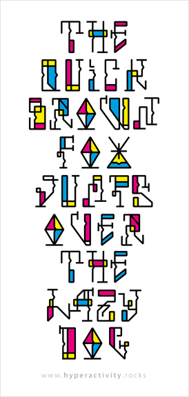 The quick brown fox jumps over the lazy dog Art Print by Hyperactivity