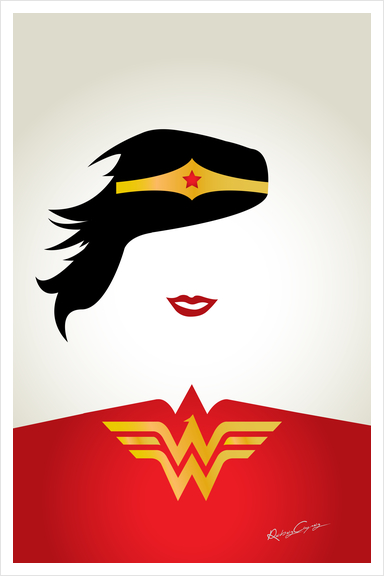 WONDER WOMAN Art Print by Roberto Caporilli