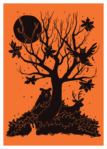 Autumn Forest Art Print by Tobias Fonseca