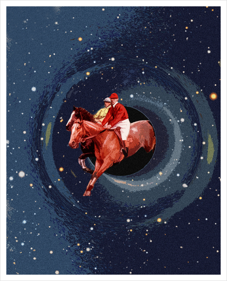 Black Hole Chase Art Print by tzigone