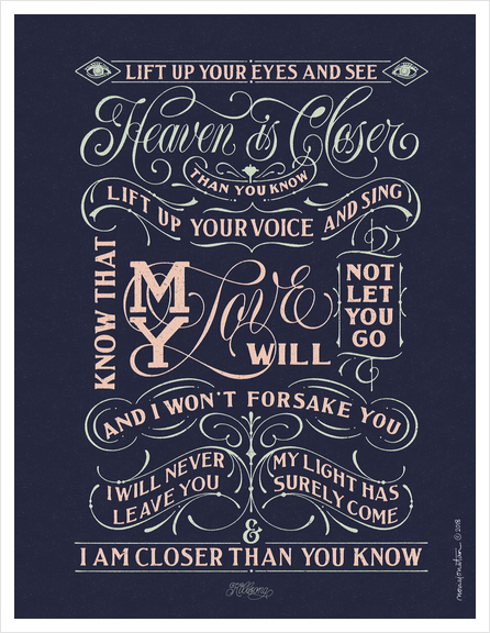 Closer Than You Know. Art Print by noviajonatan