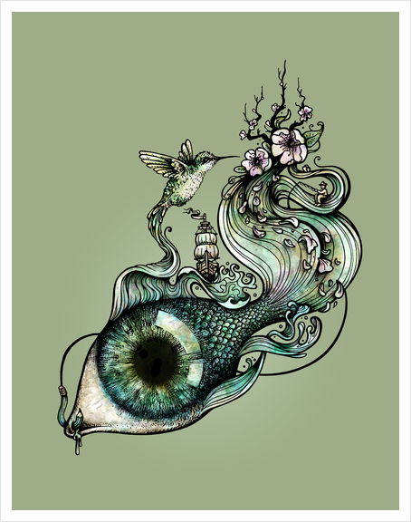 Flowing Creativity Art Print by Enkel Dika