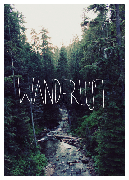 Wanderlust Rainier Creek Art Print by Leah Flores