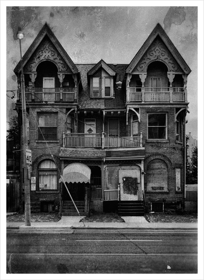 Nos 9 - 11 Spadina Road 3 Old Film Version Art Print by The Learning Curve Photography