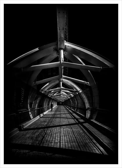 Puente de Luz Pedestrian Bridge No 2 Art Print by The Learning Curve Photography
