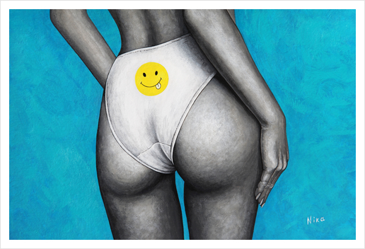 Smiley Art Print by Nika_Akin