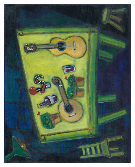 Still life of Fado No. 1 Art Print by Alipio