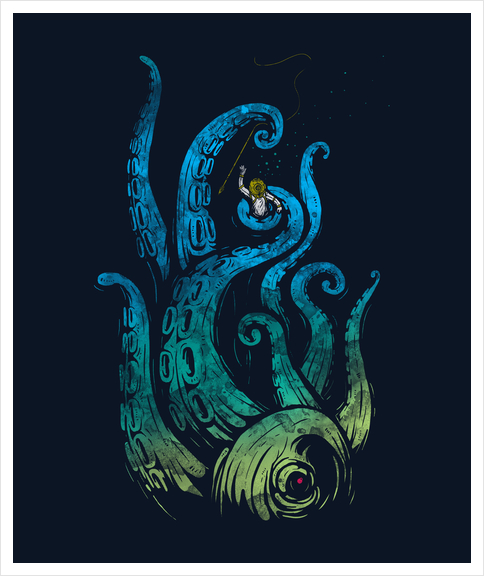 Undersea Attack Art Print by StevenToang