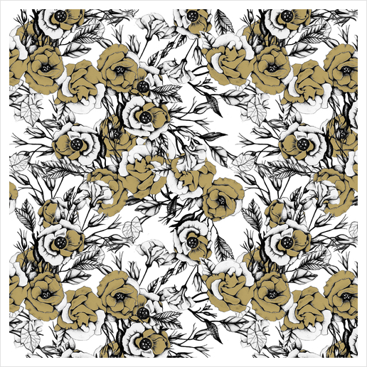 Pattern flowery 03 Art Print by mmartabc