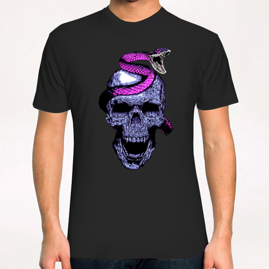 Skull and Snake T-Shirt by Jordygraph