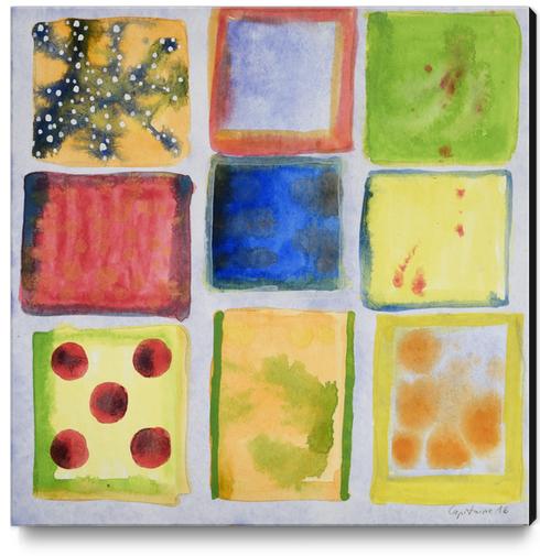 Nine Squares Showing Off  Canvas Print by Heidi Capitaine