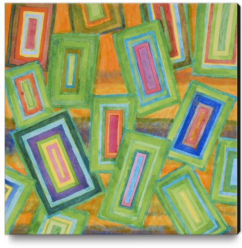 Vibrant Rectangles Canvas Print by Heidi Capitaine