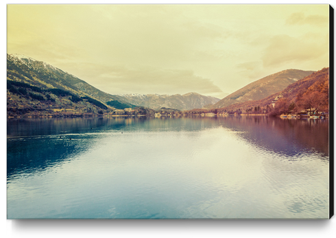 A beautiful lake Canvas Print by Salvatore Russolillo