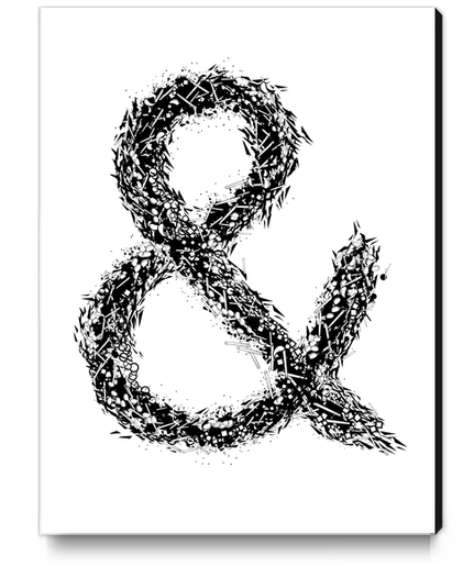 Ampersand Canvas Print by TenTimesKarma