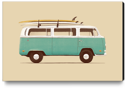 Blue Van Canvas Print by Florent Bodart - Speakerine