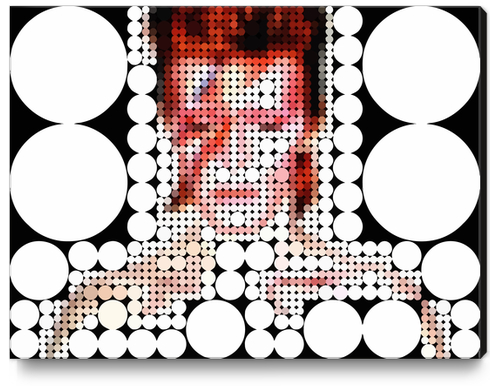 Aladdin Sane Abstract Canvas Print by Louis Loizou