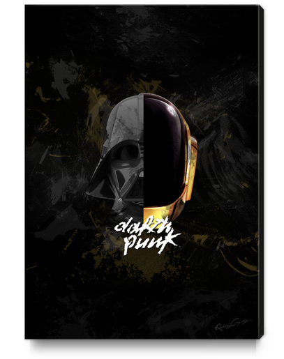 Darth Punk Canvas Print by Roberto Caporilli