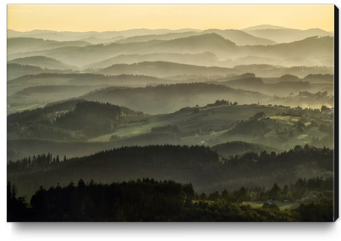 Lazy afternoon in Beskidy Canvas Print by Jarek Blaminsky