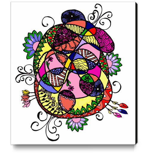 Doodle Fun Canvas Print by ShinyJill