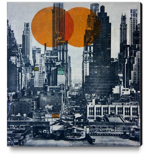 NEW YORK SKYLINE 1948 Canvas Print by db Waterman