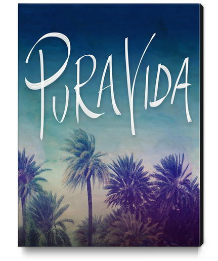 Pura Vida Canvas Print by Leah Flores