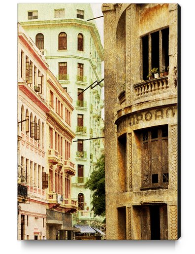 Street In Cuba Canvas Print by fauremypics