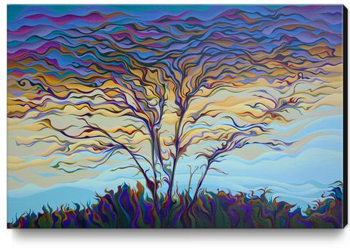 Twilight TapesTree Canvas Print by Amy Ferrari Art